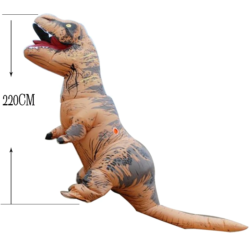 

T-Rex Dinosaure Inflatable Costume Mascot Costume Deguisement Halloween Pour Animaux Cosplay Ad Clothes Party Game