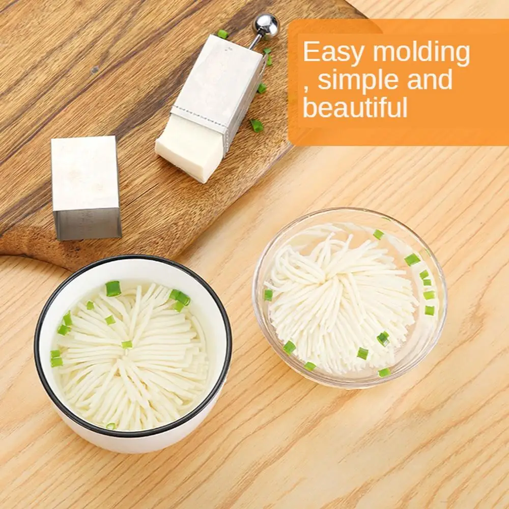 

Kitchen Handy Square Grids Shaped Tofu Cutter Stainless Steel Slicer Manual Press Shredder Cooking Vegetable Tools