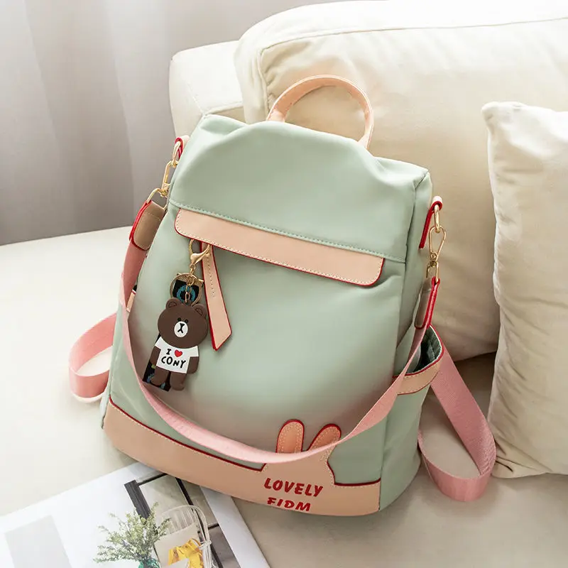 

Fashion Backpack Women Candy Color Shoulder Bag Oxford Cloth School Bag For Teenage Girl Children Backpacks Travel Knapsack Bag