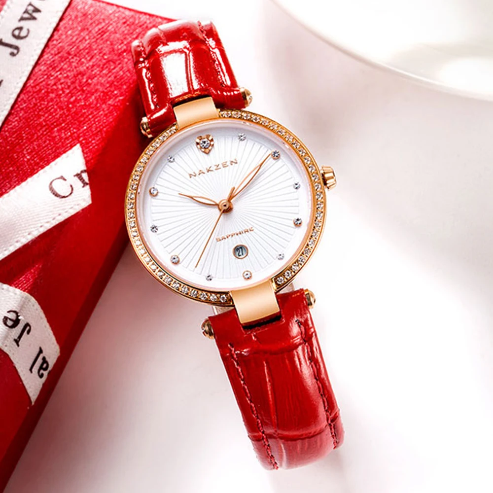 Enlarge Fashion Women Watches 2021 New Leather Minimalist Watch Ladies Quartz Japan Movement Dress Wrist Watch Clock Montre Femme
