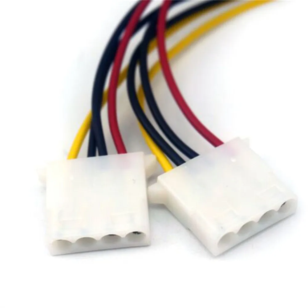 

18cm 2 Way 4 pin PSU Power Splitter Cable LP4 Molex 1 to 2