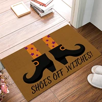 halloween witch shoes doormat for entrance door bathroom hallway non slip rugs home decor kitchen mats