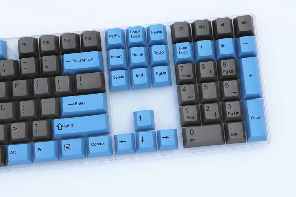 Синий и серый микс keycap 108/133 клавиш PBT Вишневый профиль краситель-сублимированный MX Переключатель для механической клавиатуры keycap не клавиатура
