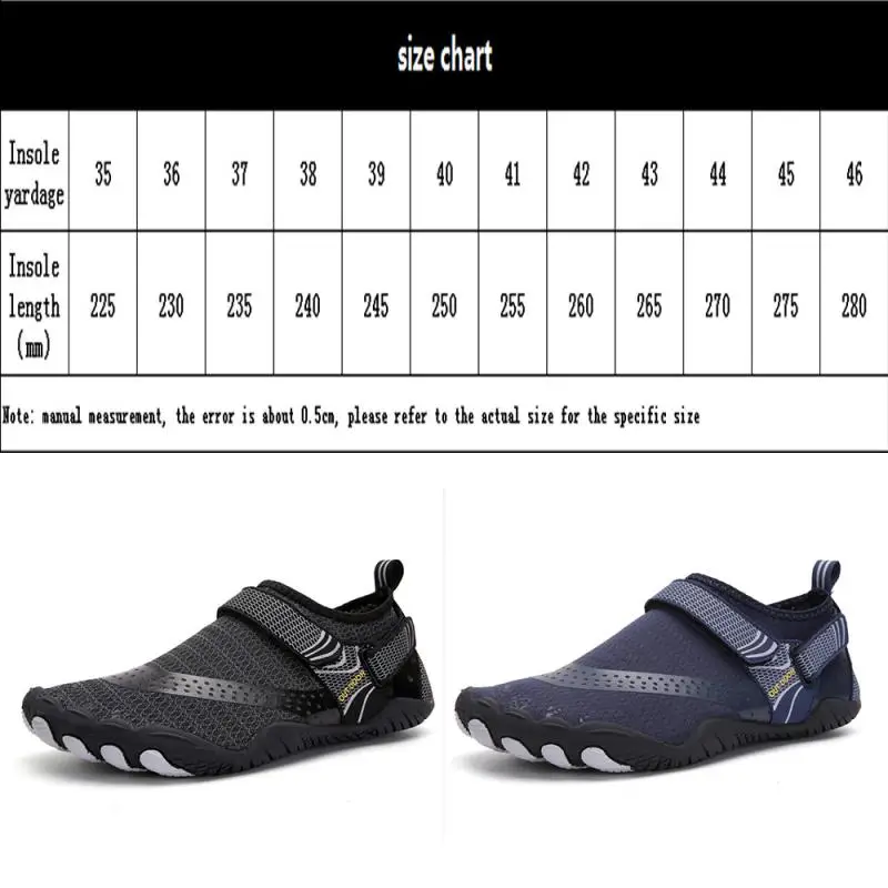 

Five-finger Quick-drying Beach Shoes Unisex Upstream Shoes Wear-resistant Non-slip Wading Shoes Sneakers Cycling Shoes
