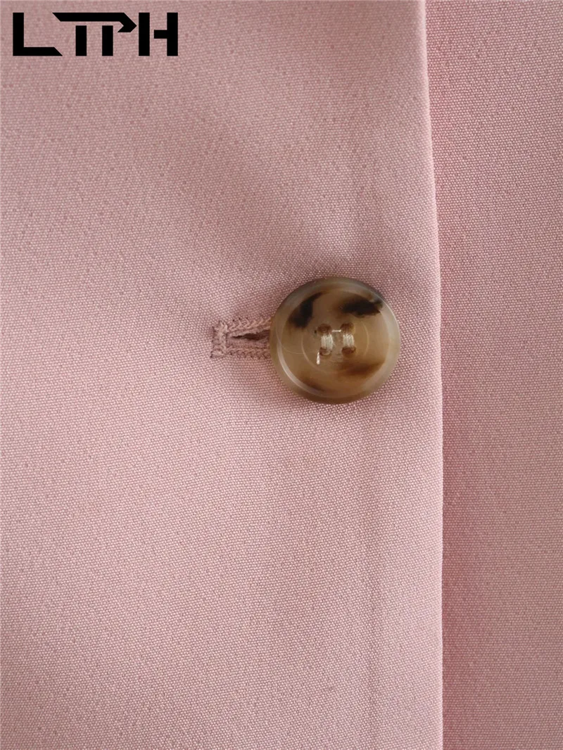 LTPH-Chaqueta informal para mujer, blazer rosa que combina con todo, holgado, Chaquetas de manga larga, traje, abrigo, Primavera, 2021