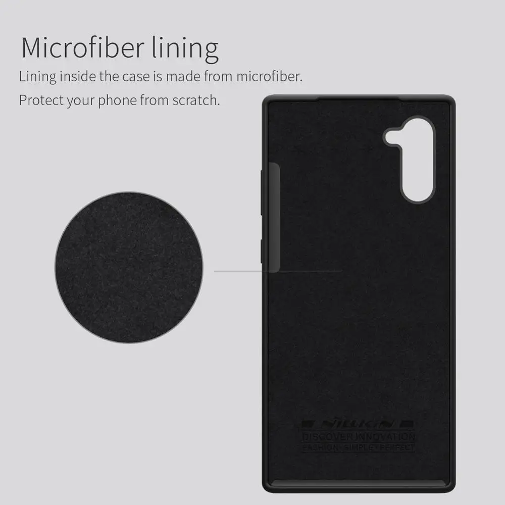 NILLKIN Liquid Silicone Case For Samsung Galaxy Note 10 9 Anti-fingerprint soft Back cover case Plus |