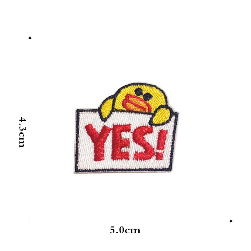 Iron On Patches Cute Cartoon Embroidery Hot Melt Adhesive Patch Sticker Text Cloth DIY Mobile Shell Children's Clothing | Дом и сад