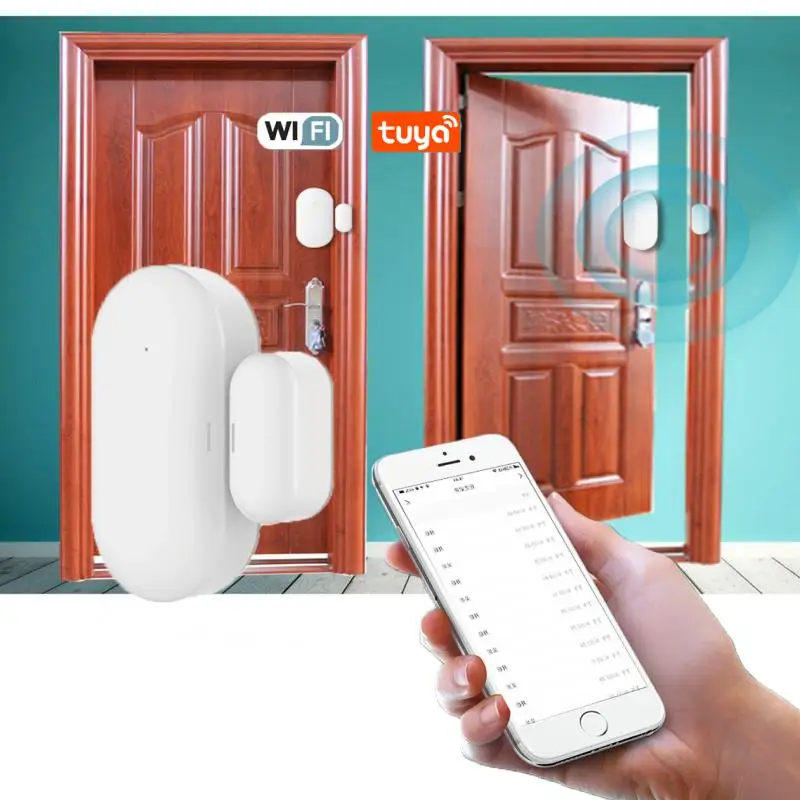 

Датчик двери Tuya Smart Zigbee/Bluetooth, детекторы открытия/закрытия дверей, магнитный датчик окон для системы безопасности умного дома, дистанционное...