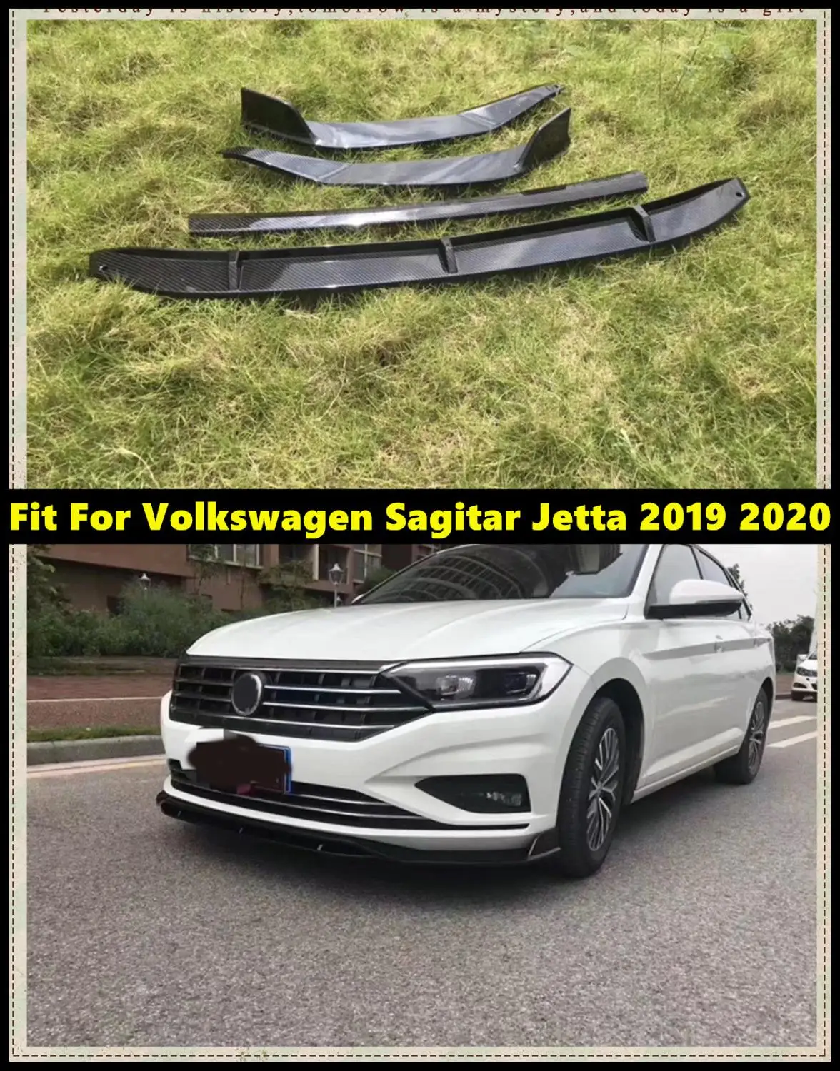 Комплект кузова Спойлер ABS передний спойлер бампер диффузор защитные бамперы для