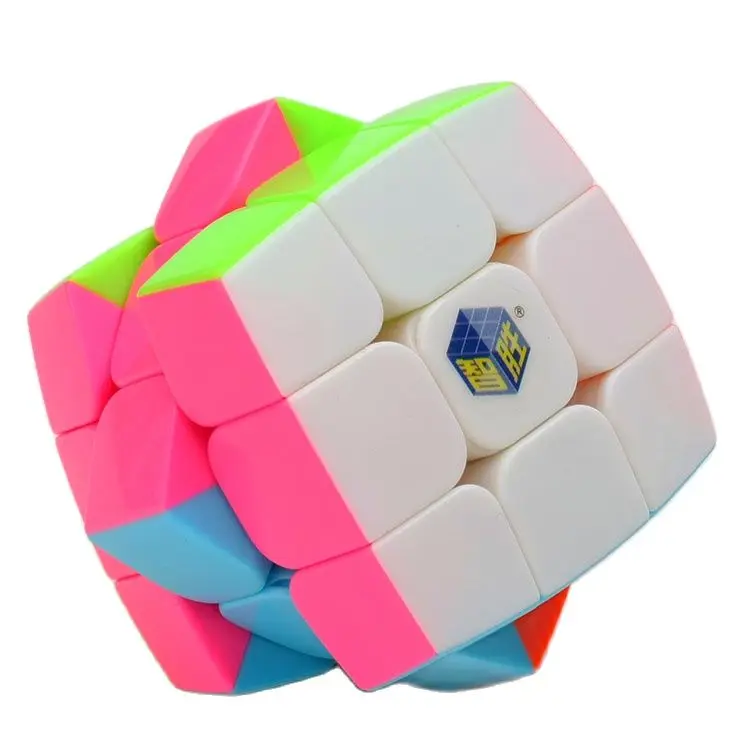 Фото Yuxin Pillowed 3x3x3 Cube Magic Puzzle Stickless Pink Magic Cube 3x3 Speed Cubo Magico Zhisheng Профессиональные развивающие игрушки №2