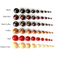 8 500pcsbag wood beads 468101214161820mm round loose spacer wooden beads for bracelets jewelry making diy crafts supply