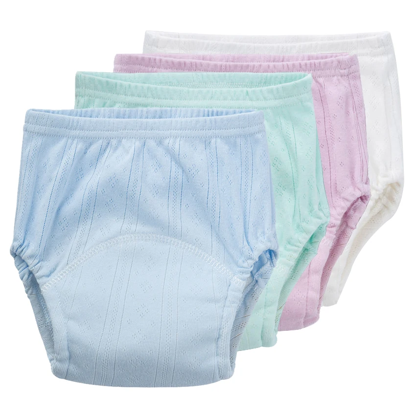 

Newborn Training Pants Summer Baby Shorts Solid Color Washable Underwear Boy Girl Cloth Diapers Reusable Nappies Infant Panties