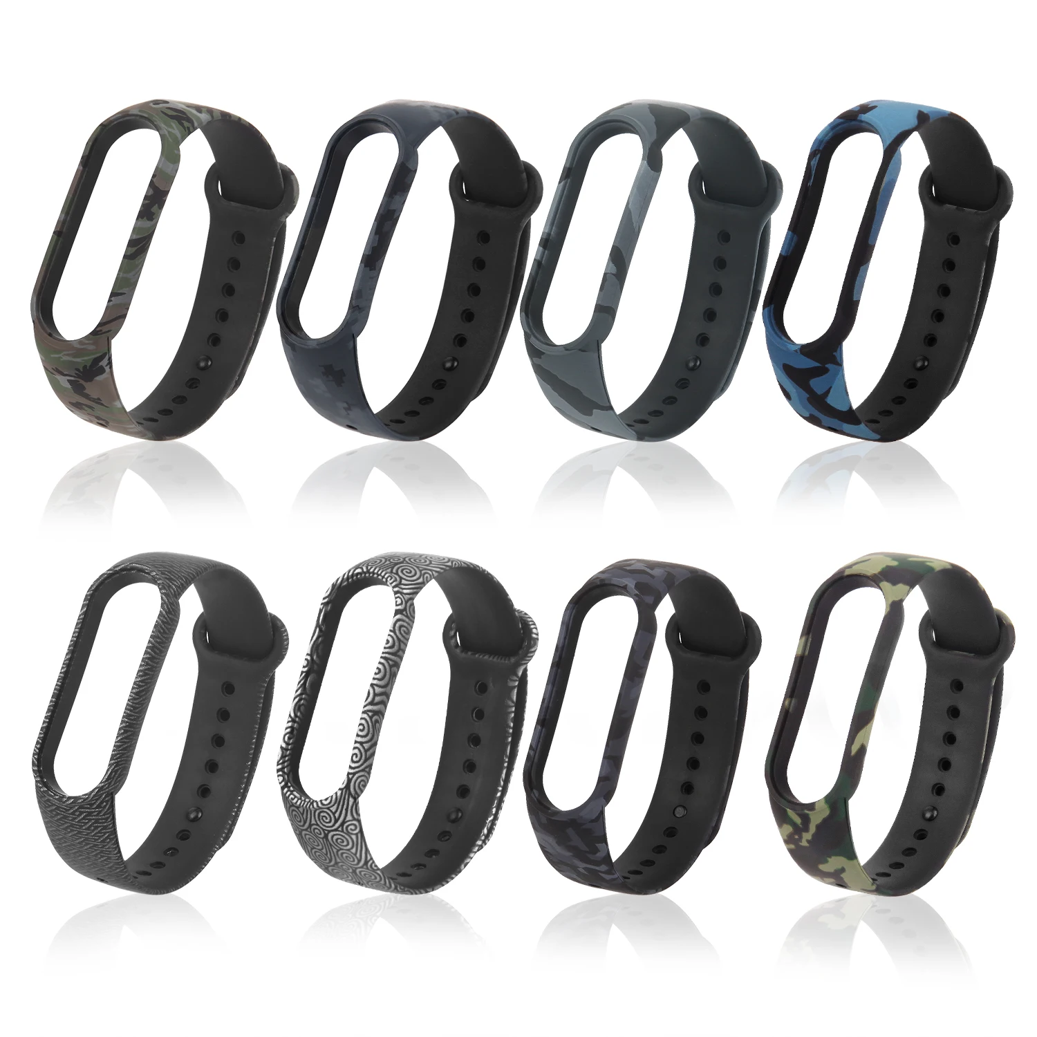 

Camouflage Strap For Mi Band 6 5 4 3 Silicone Replacement Wristband Soft Bracelet For Xiaomi Smartwatch Miband6 Miband5 Miband4