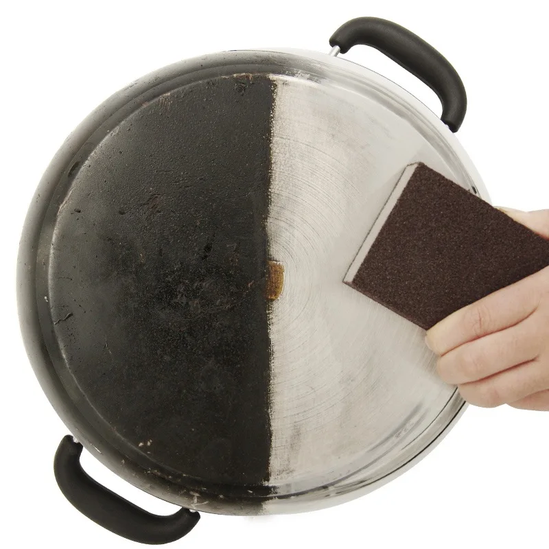 Губка для мытья посуды и очищения кухонных аксессуаров от накипи ржавчины 1