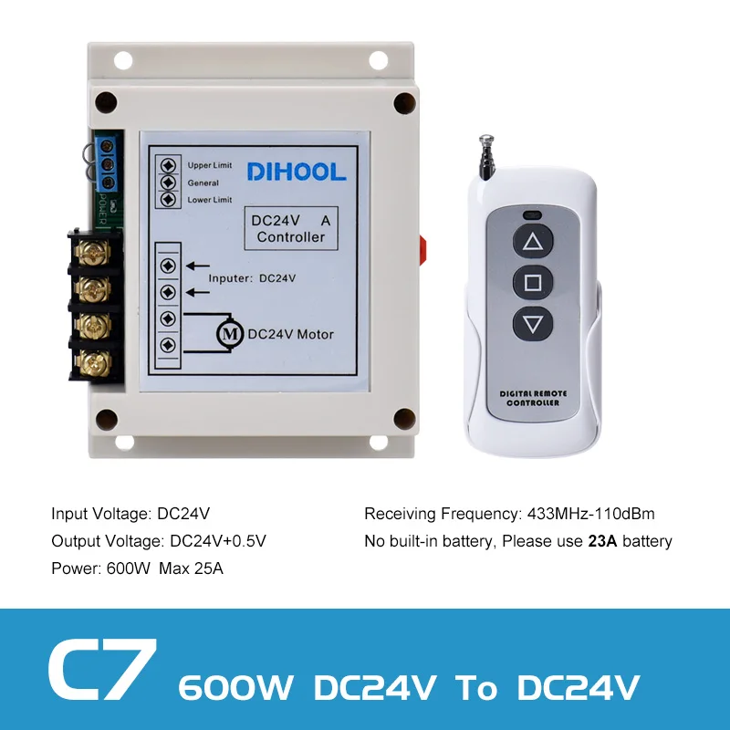 Контроллер электродвигателя для щетки 12 В 24 постоянного тока линейный привод