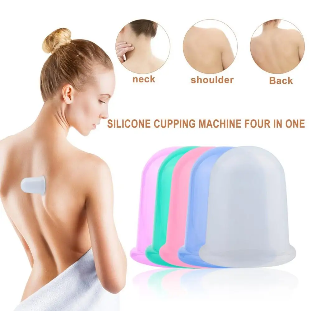 4 шт./компл. Антицеллюлитный силиконовый вакуумный массажер|vacuum massage|body massagerhealth care