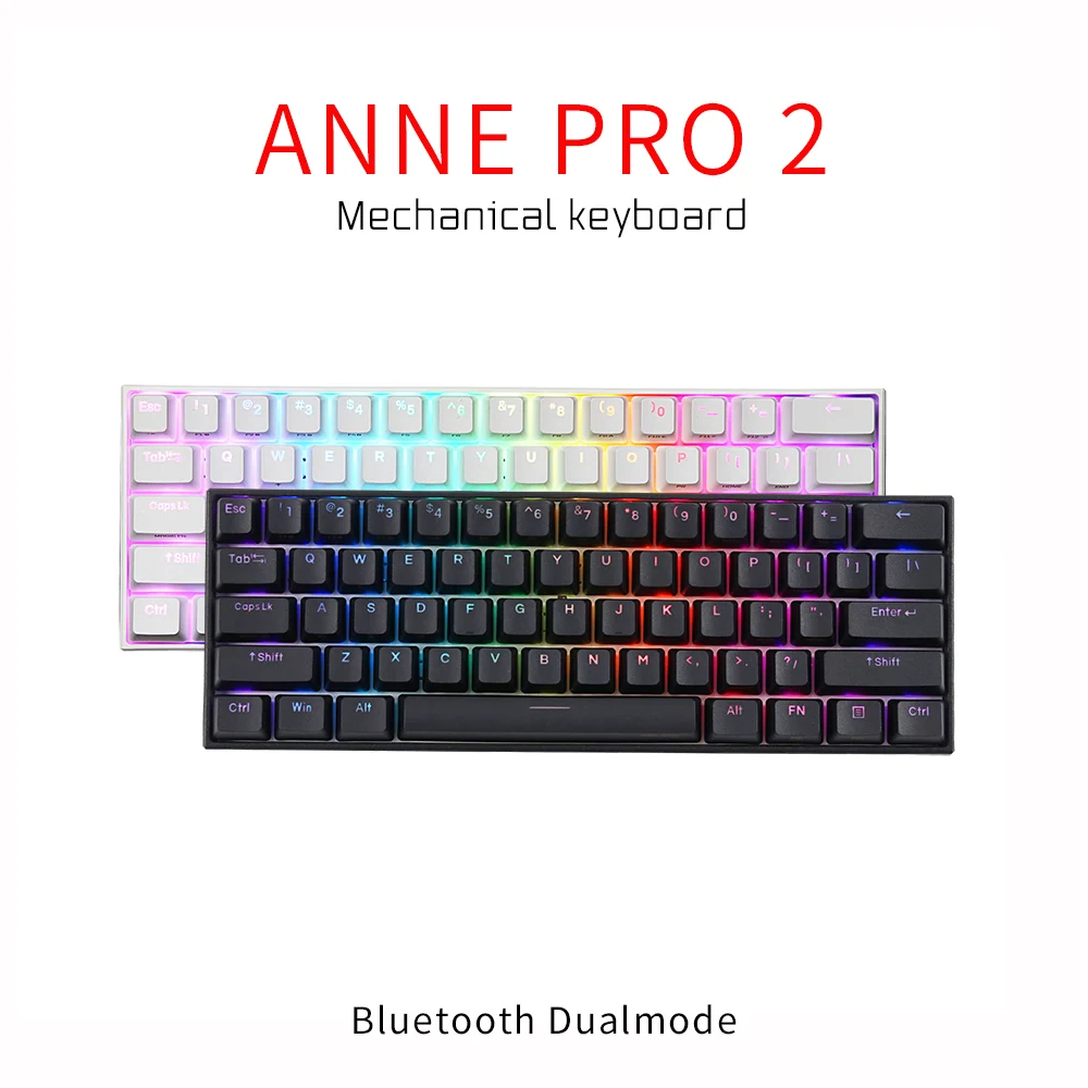 

2022 Pro2 mini portable 60% mechanical keyboard wireless bluetooth Gateron mx Blue Brown switch gaming keyboard detachable cable