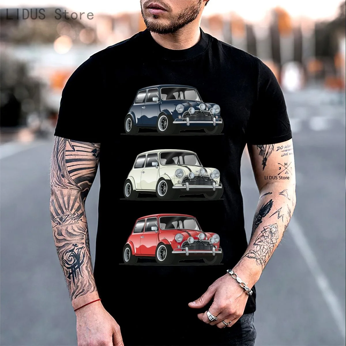 

Retro The Italian Trio Mini Cooper T shirt Harajuku Short Sleeve T-shirt Graphics Tshirt Brands Tee Top