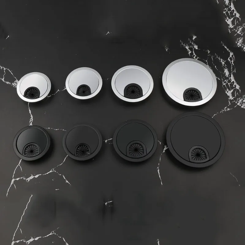 Круглая Втулка из цинкового сплава с отверстием для кабеля фурнитура мебели