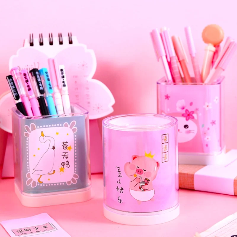 Прекрасный розовый цветок Животные коробка для хранения канцелярских