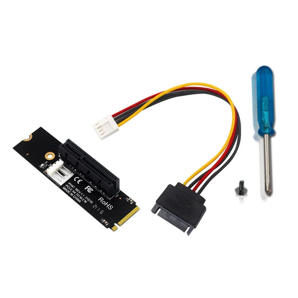 Плата расширения M.2 SSD NGFF к PCI-E X4 PCI-Express X1/X4/X8/X16 комплект адаптеров с кабелем
