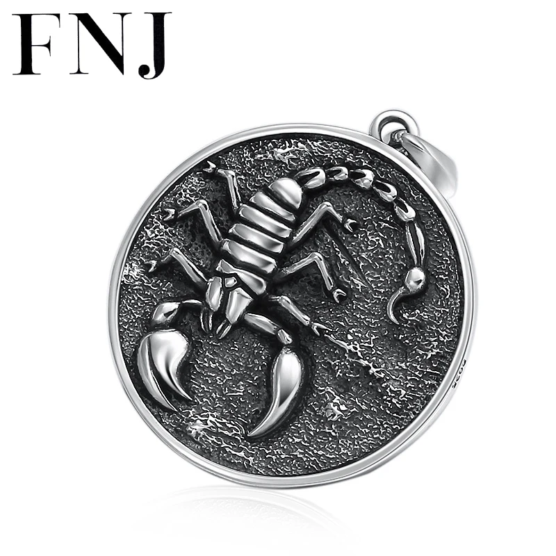 Кулон FNJ в виде скорпиона из тайского серебра 925 пробы|Подвески| |