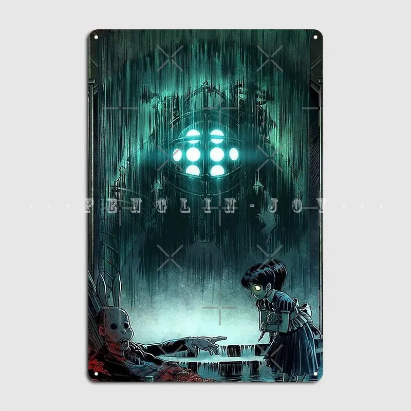 

Металлический плакат маленькой сестры, Настенный декор, оловянный плакат