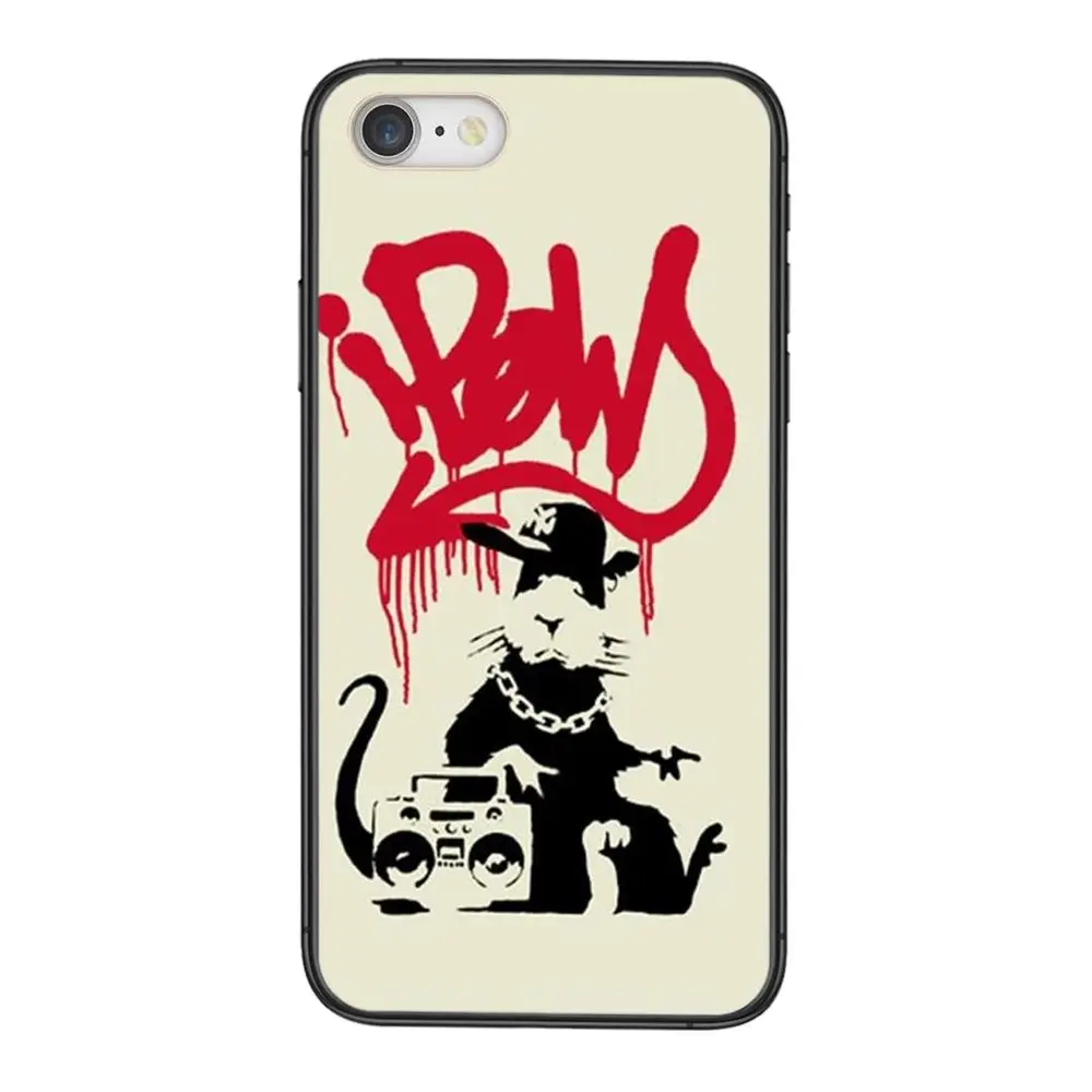 Черный Роскошный чехол Hoesjes модный Бэнкси уличный арт Альберт Эйнштейн цветок