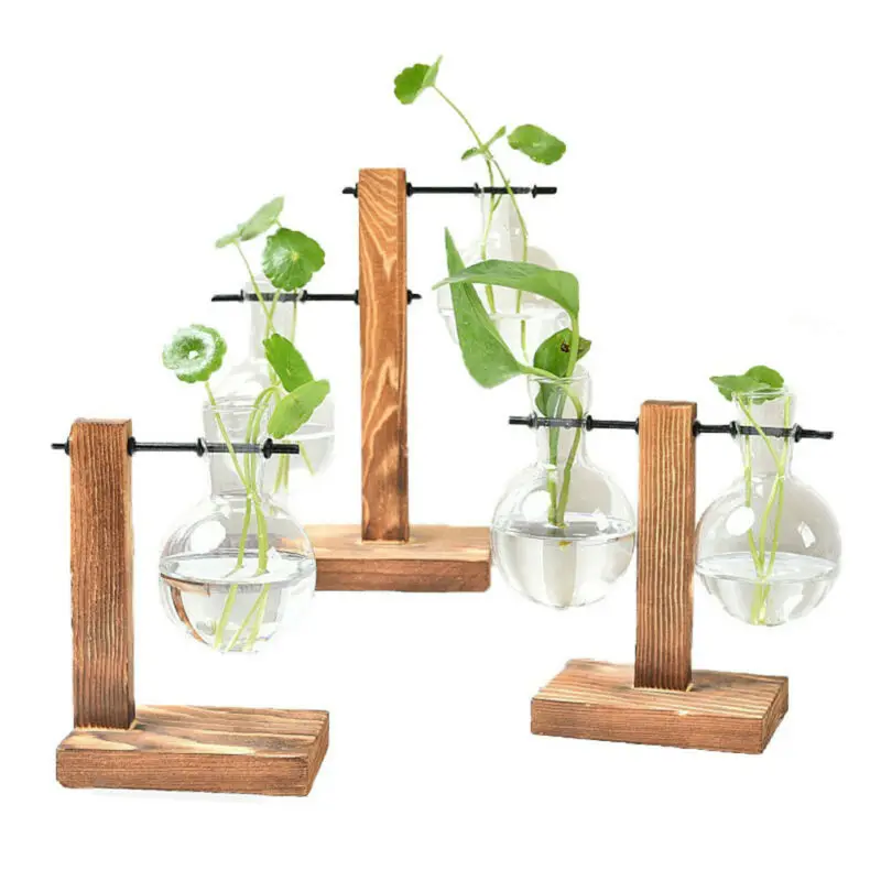 Вазы для гидропонных растений винтажный цветочный горшок прозрачная ваза