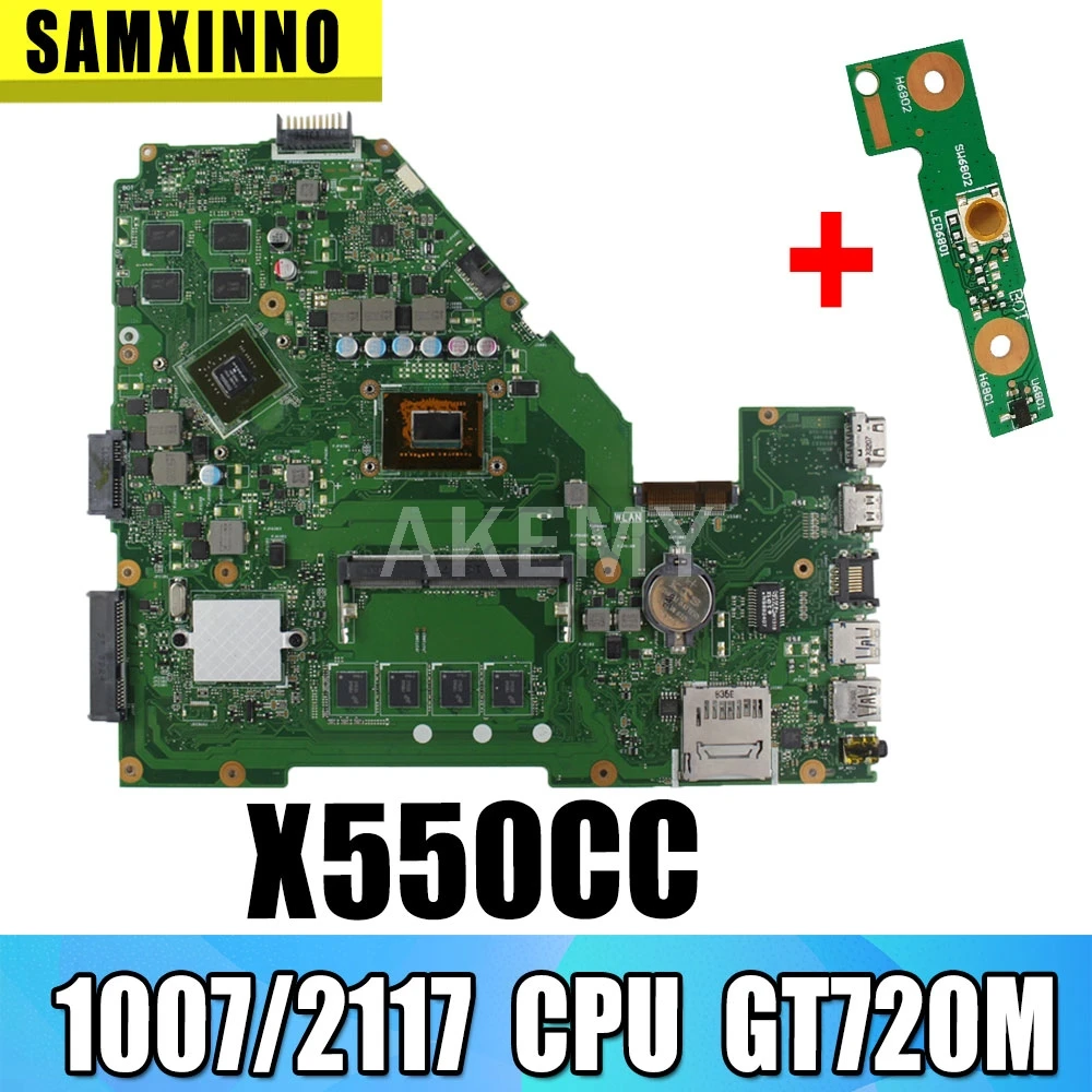 Для For Asus X550CC R510C R510CC X550V 1007/2117u для неинтегрированная материнская плата GT720M DDR3