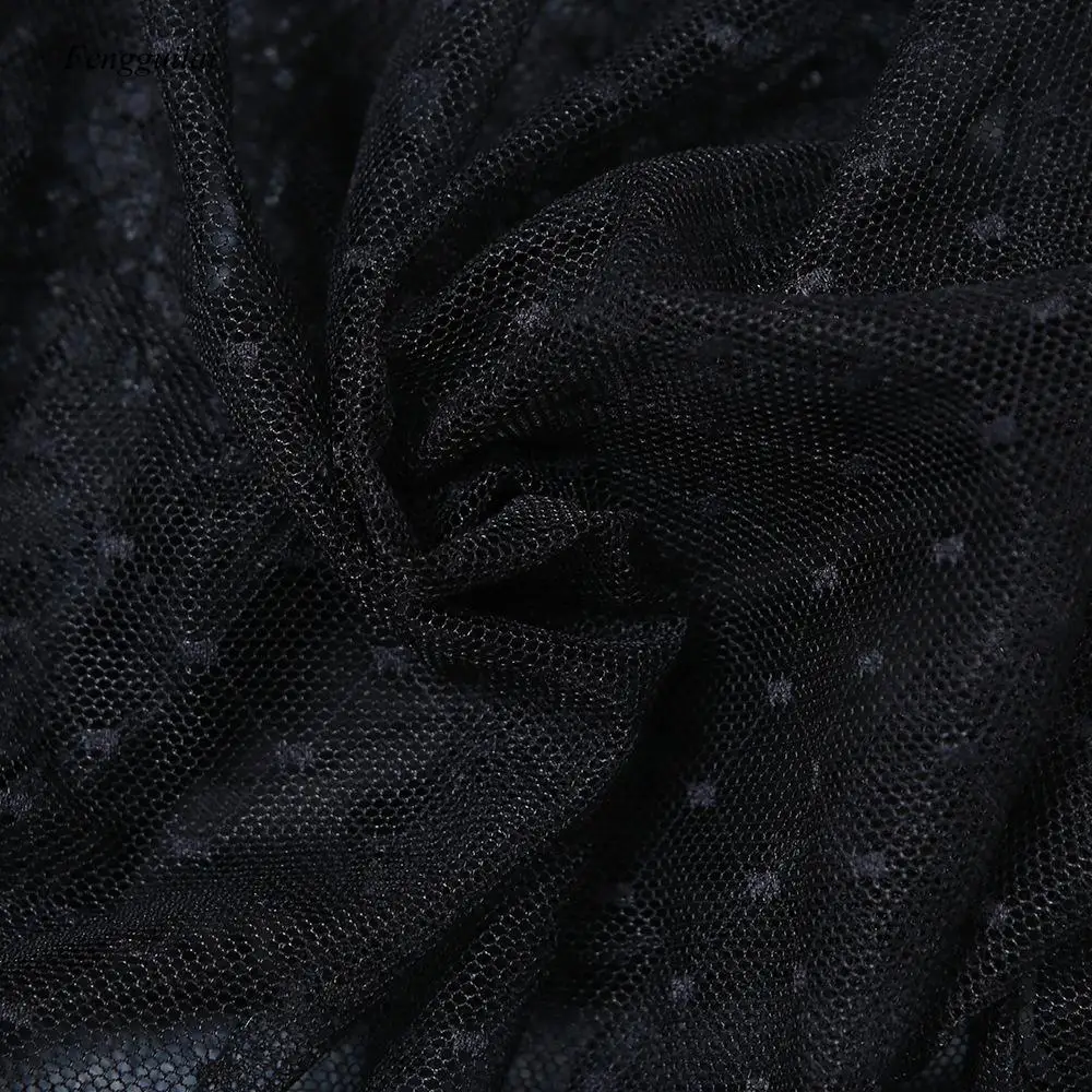 

Black Deep-V Mesh Lace Bodysuit Women See Through Elegant Long Sleeve Rompers Sexy Bodycon Overalls 2020 New Body Bodysuits