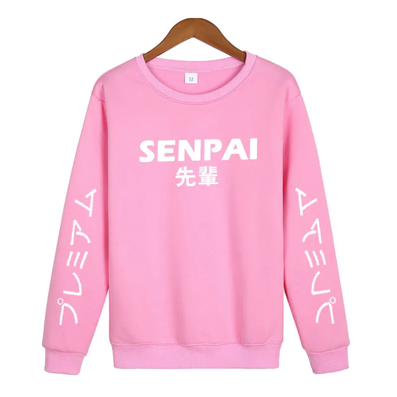 Модная японская уличная одежда SENPAI, толстовка с капюшоном, несколько цветов, мужские и женские толстовки, пуловер, sudadera hombre
