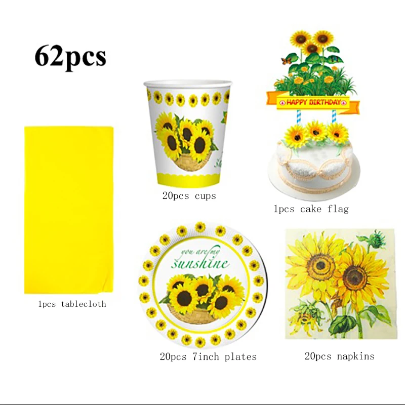 

62 шт., детские одноразовые тарелки