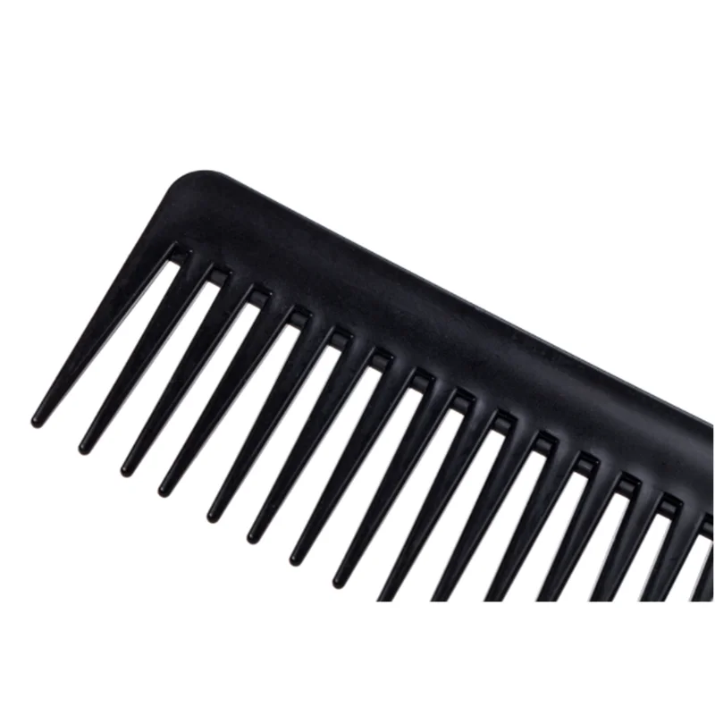 

1Pcs 19 Teeth Tooth Comb Large Wide Black Plastic Pro Salon Barber Hairdressing Combs Reduce Hair Loss Hair Care Tool