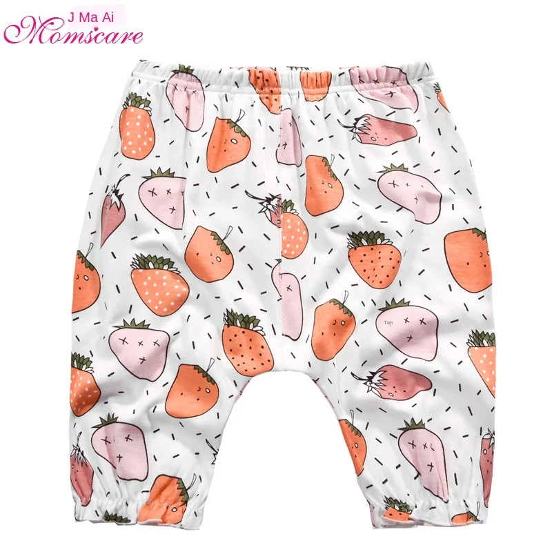 Pantalones de algod&oacute;n 100% para beb&eacute;s, ropa informal para ni&ntilde;os y ni&ntilde;as, con aire acondicionado, secci&oacute;n delgada, para verano-5