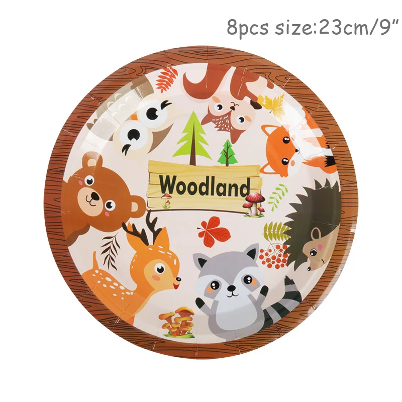 Вечерние бумажные стаканчики Cyuan с изображением животных из мультфильма для