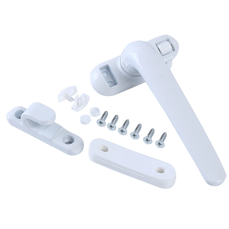 

New Hot Universal Window Handle Lock Casement Window Lock Wheel Handle Black Hardware Furniture Supplies Door and Window Handles