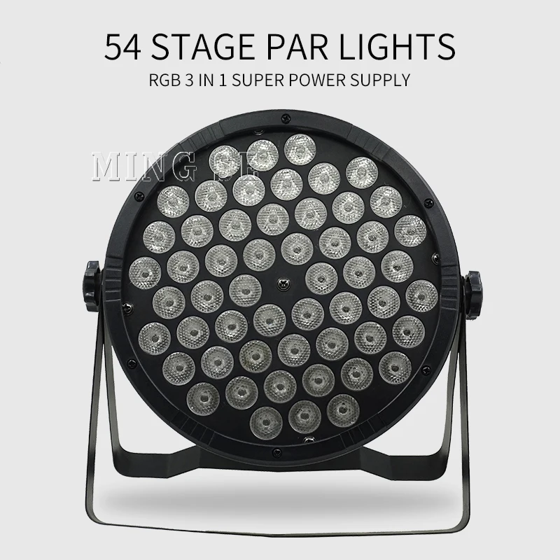2 шт./лот 54X3W RGB 3 в 1 Светодиодный светильник Par 54*3w LED PAR DMX512 светодиодные лампы