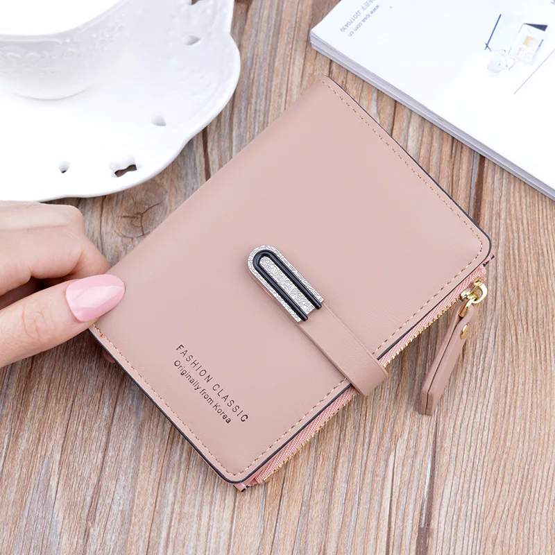 Новые женские кошельки из искусственной кожи женский короткий кошелек с