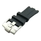Ремешок силиконовый водонепроницаемый для мужских спортивных часов, сменный Браслет из натурального каучука для AP watch Audemars, черный, 28 мм