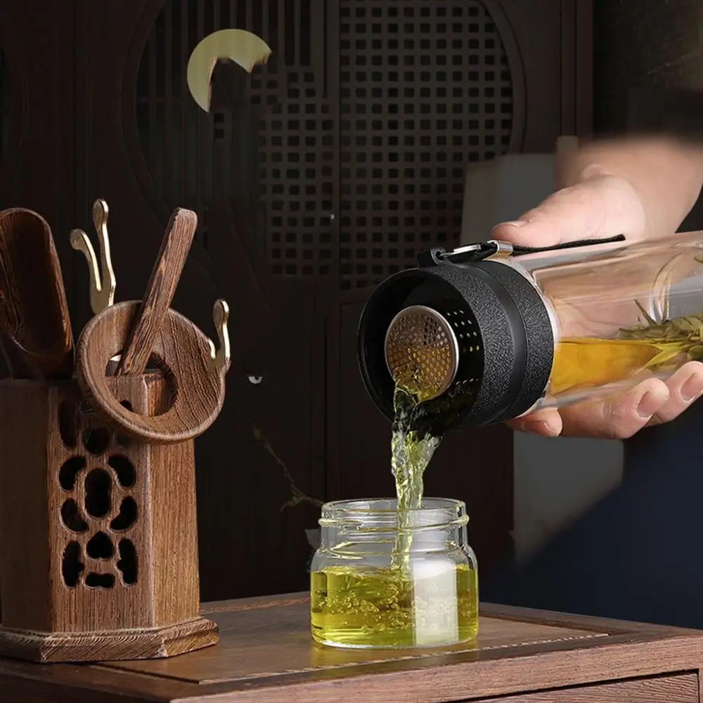 Стеклянная бутылка для чая воды в бутылках заварка с фильтром фильтр