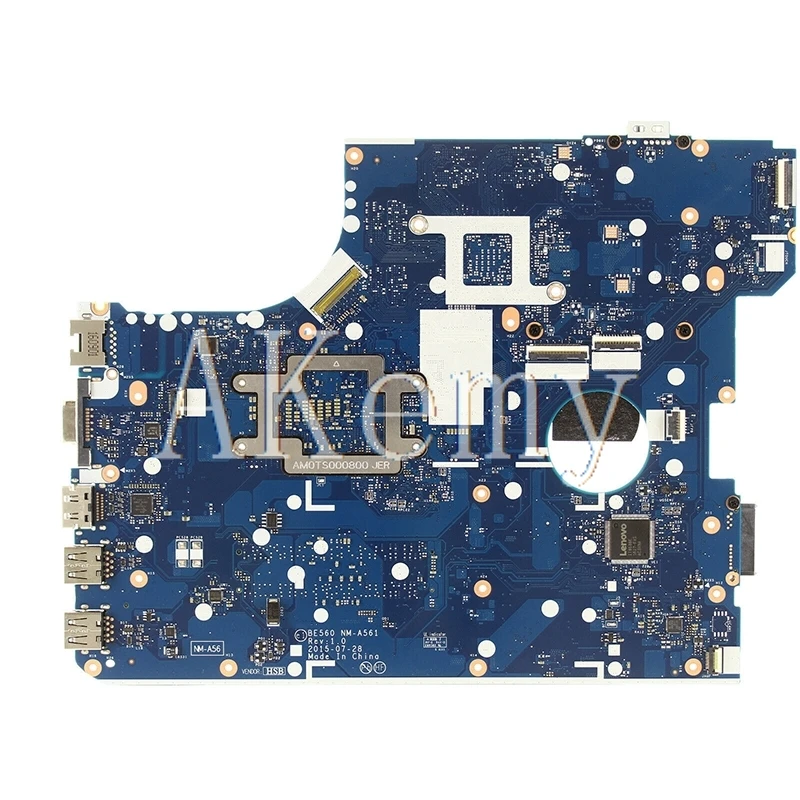 SAMXINNO  For Lenovo Thinkpad E560 E560C notebook motherboard BE560 NM-A561 mainboard FRU 01AW102 CPU i3 6100U DDR3 100% test