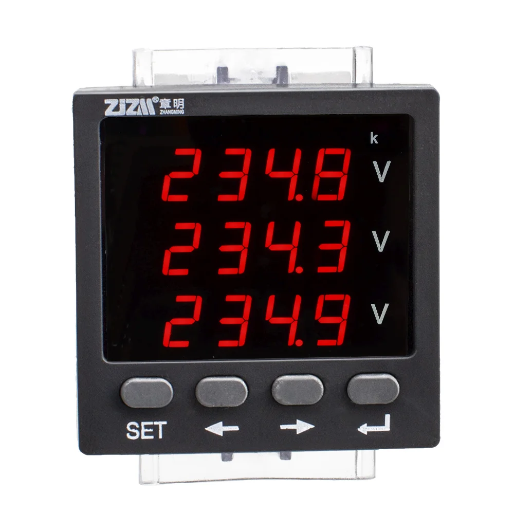 Высокая точность 3 фазы 4 контроллерами переменного тока для Напряжение метр