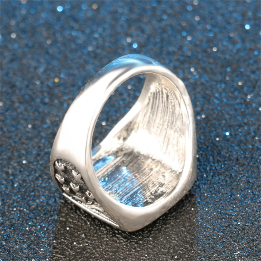 

2020 Punk Crown Wind Rings Jewelry For Women Tibetan Silver Rings Unique Retro cool Men Ring Accessories Wholesale