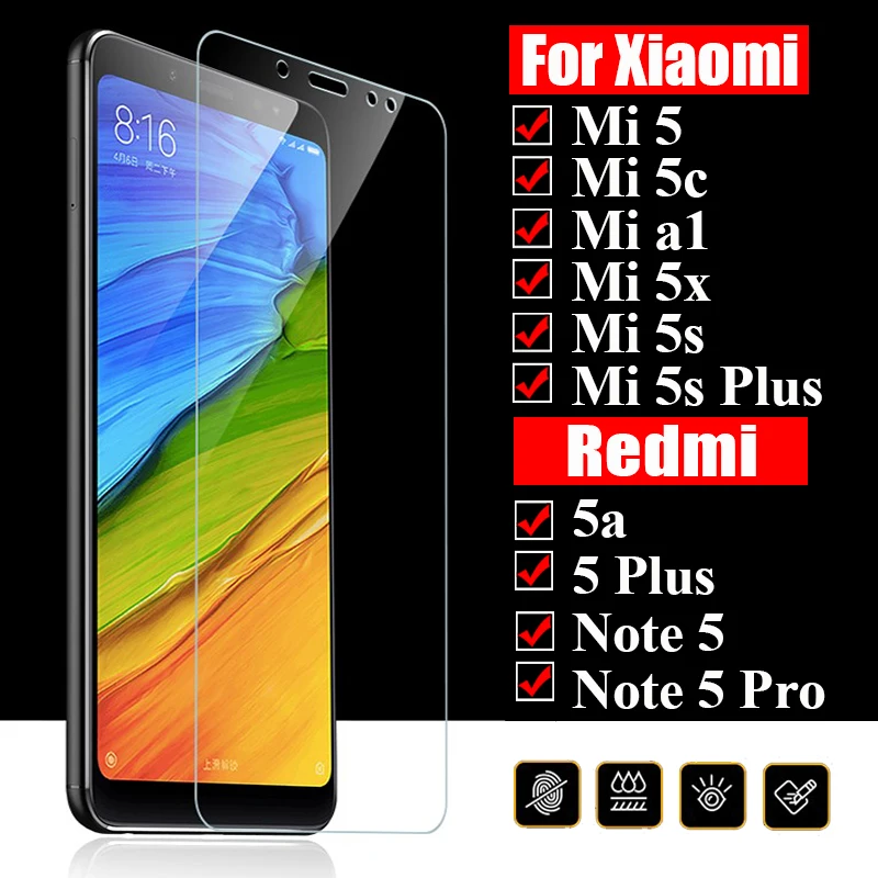 Защитное стекло для xiaomi xaiomi redmi note 5 pro 5a a5 a1 1a a 1 mia1 x 5S plus s5 5x 5c xiomi xaomi ksiomi защитная