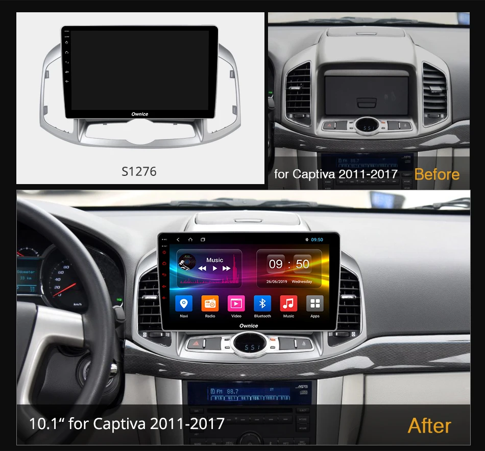 Автомагнитола Ownice k3 k5 k6 Android 10 0 DVD-плеер GPS-навигация для Chevrolet Captiva 2011-2017