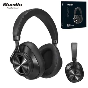 bluedio t7 plus wireless bluetooth headphones headset active noise cancelling bluetooth portable headphone for cell phones free global shipping