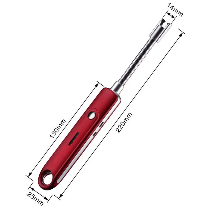 360 гибкая шея электронная Usb Зажигалка длинная барбекю плазменная дуговая