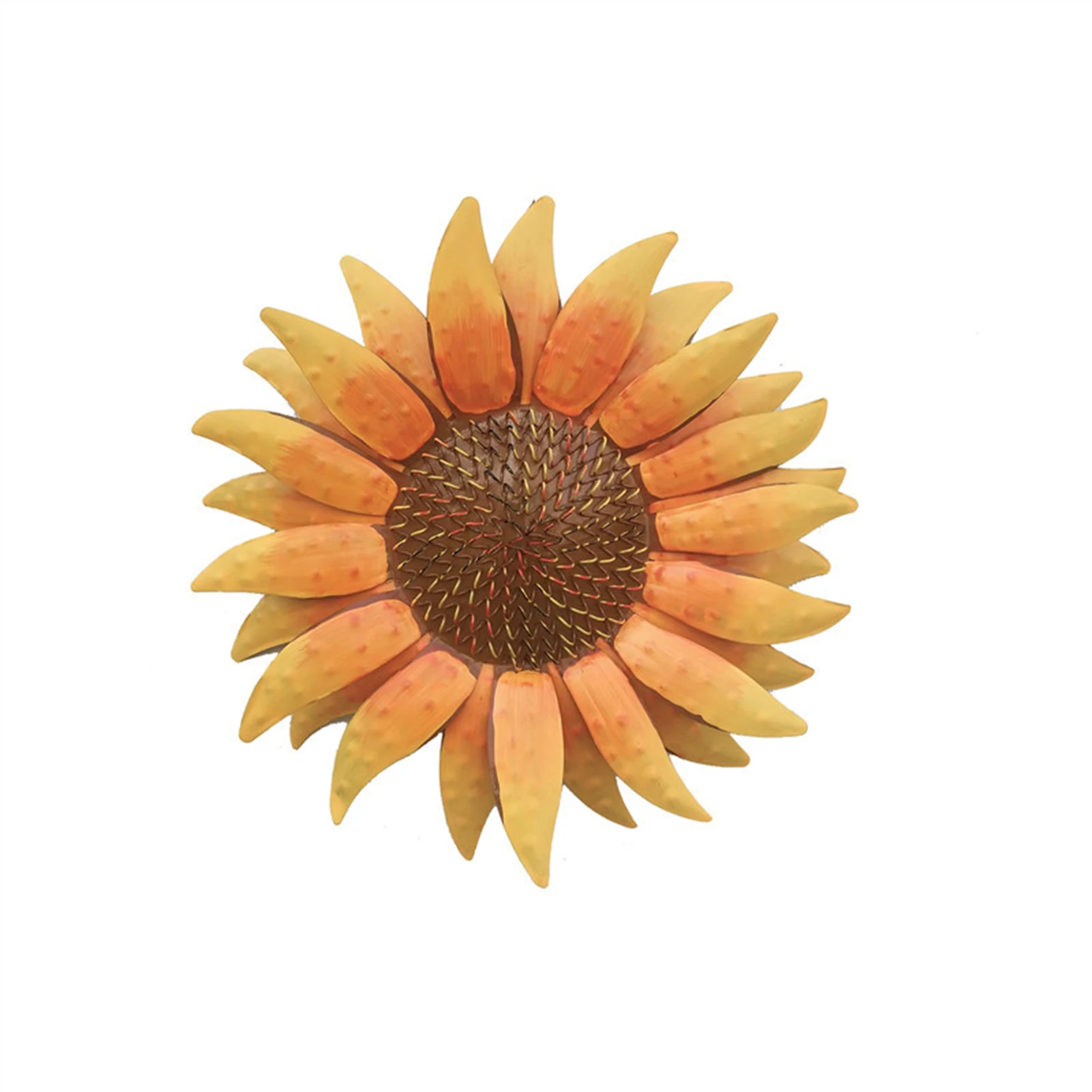 

31cm Metal Sunflower Wall Art Flower Wall Sculptures Fence Decor Yard Wall Hanging Statue Decor TN9