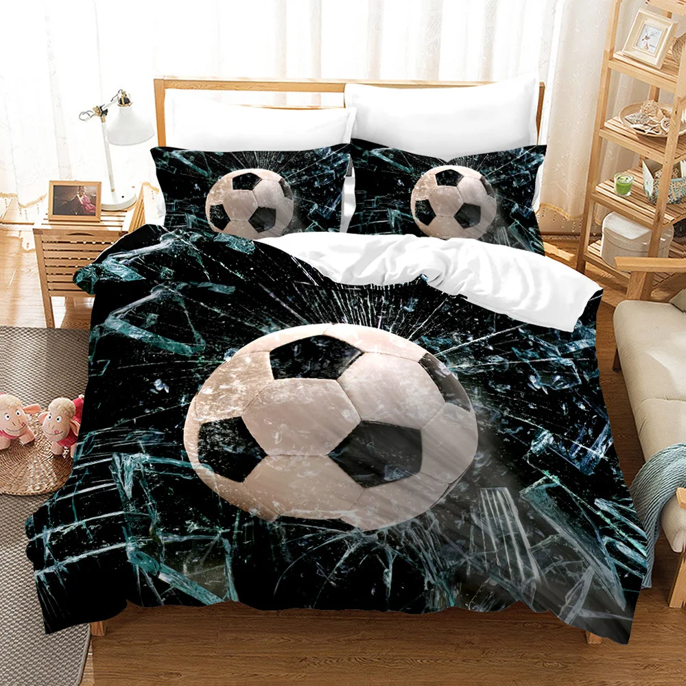 1 комплект 3D принт 3 шт. спортивная серия мягкое пуховое одеяло наволочка для